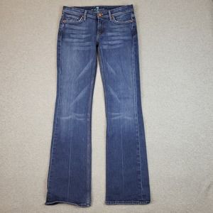 7 For All Mankind Flynt Jeans Womens 30 Stretch Regular Bootcut 5-Pockets Denim